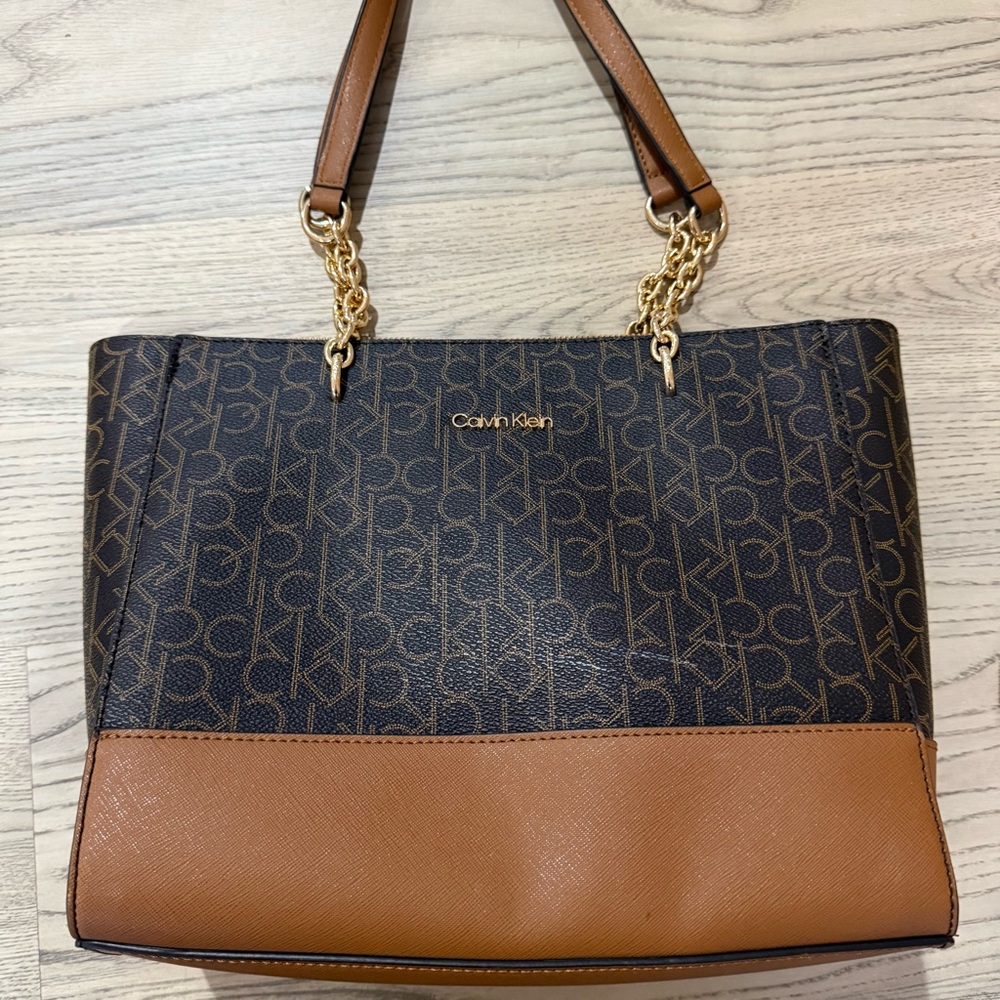 Calvin Klein Tote Bag with chain strap